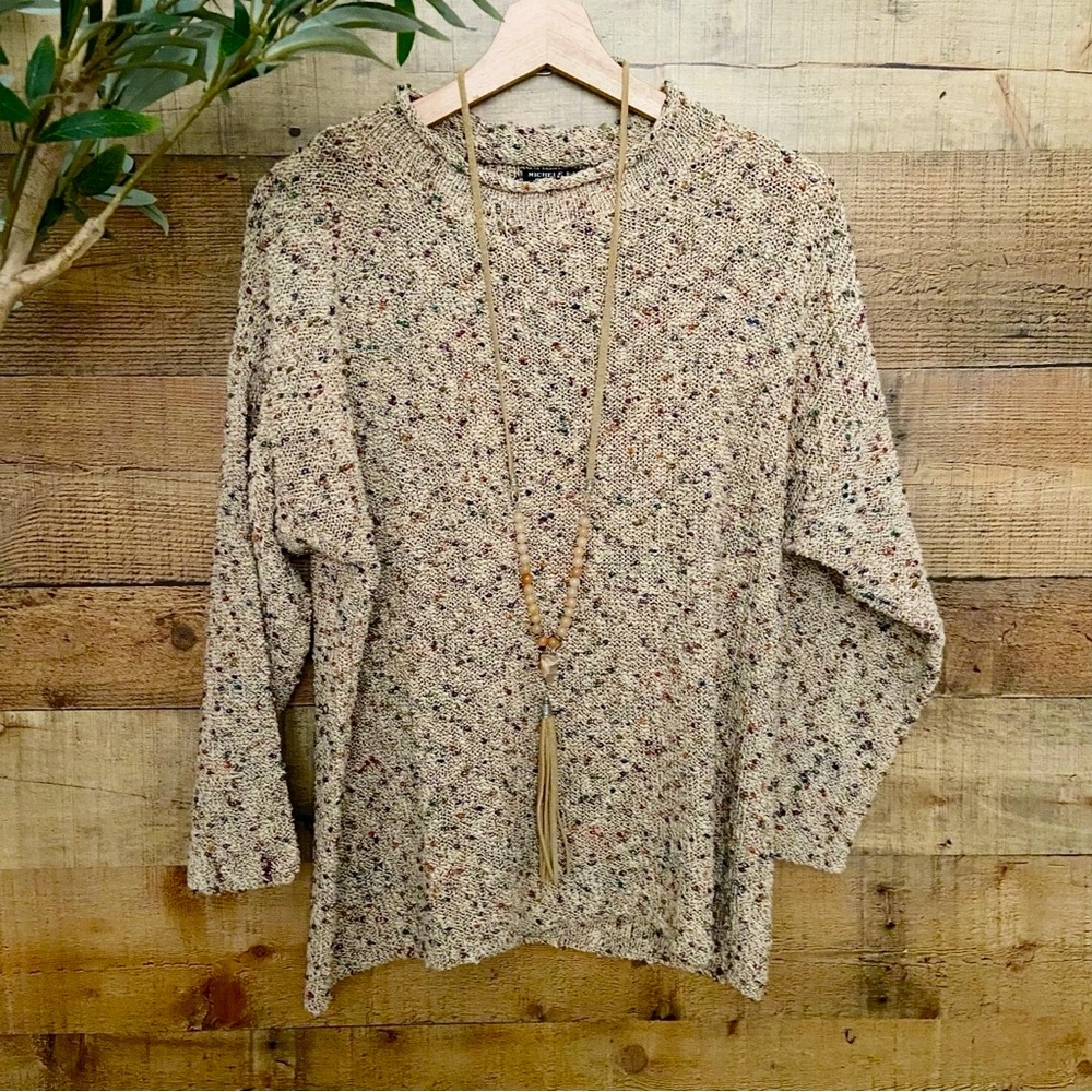 Long Sleeve Speckled Sweater 🍁 Autumn Fall Vibe